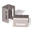 Kennflex Adapter aus Aluminium mit 4 Bohrungen a 3,5 mm
