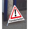 Symbol Achtung, Text Kanalarbeiten
