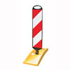 Klappbake ToNi 75 einseitig, linksweisend, Folie Typ 1, mit gelber Fu�platte,