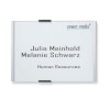 ALUMINO T�rschilder A5 quer, bruchsichere Acrylglasabdeckung, 2 seitl. Verschlussclips,