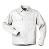 Bundjacke, reinwei�, Blousonform, verdeckte Knopfleiste,