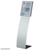 ATLANTIC Bodenaufsteller mit Infotafel DIN A4 Rahmen: silber matt, Bodenaufsteller mit Spannseil,