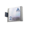 ATLANTIC Wandausleger mit 2 Schildern Rahmen: silber matt, modernes Design,