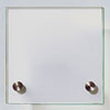 CRISTALLO T�rschilder aus Einscheiben-Sicherheitsglas, hochwertige Edelstahlhalter,