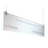 CRISTALLO Infoleiste Decke als Deckenabh�nger aus Einscheiben-Sicherheitsglas,