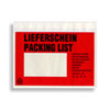 Dokumententasche Textaufdruck: Lieferschein - Packing List, selbstklebend