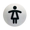 Piktogramme rund Symbol: WC Damen