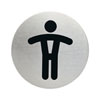 Piktogramme rund Symbol: WC Herren