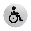 Piktogramme rund Symbol: WC Behinderte