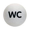 Piktogramme rund Aufschrift: WC