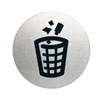Piktogramme rund Symbol: Papierkorb