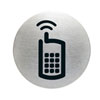 Piktogramme rund Symbol: Handy erlaubt