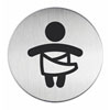 Piktogramme rund Symbol: Wickelraum