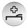 Piktogramme rund Symbol: Erste Hilfe-Raum