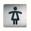Piktogramme eckig Symbol: WC Damen