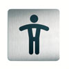 Piktogramme eckig Symbol: WC Herren