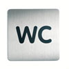 Piktogramme eckig Aufschrift: WC