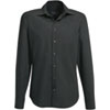 Hemden Businesshemden HAKRO Business-Hemd Tailored Fit, Langarm, schwarz,