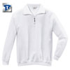 Berufsbekleidung Sweatshirt HAKRO Zip-Sweatshirt, wei�,