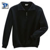 Berufsbekleidung Sweatshirt HAKRO Zip-Sweatshirt, schwarz,