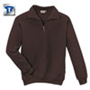 Berufsbekleidung Sweatshirt HAKRO Zip-Sweatshirt, dunkelbraun,