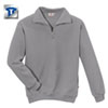 Berufsbekleidung Sweatshirt HAKRO Zip-Sweatshirt, mittelgrau,