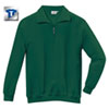 Berufsbekleidung Sweatshirt HAKRO Zip-Sweatshirt, dunkelgr�n,