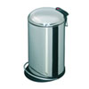 Abfallsammler Treteimer 16 Liter, Geh�use und Deckel aus Edelstahl,