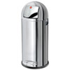 Abfallbeh�lter Hailo Gro�raum-Abfallbox KickMaxx 50 aus Edelstahl,