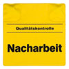 Magnetische Kennzeichnungspads, beidseitig bedruckt Text: Qualit�tskontolle Nacharbeit, Farbe: gelb