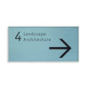 NEW AGE Infotafel A4 Querformat, hochfeste, silber matte Aluminiumprofile,