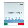 NEW AGE T�rschilder mit Frei-/Besetzt-Anzeige hochfeste, silber matte Aluminiumprofile,
