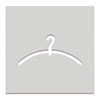 T�rschilder aus Edelstahl Symbol 'Garderobenb�gel', selbstklebend