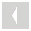 T�rschilder aus Edelstahl Symbol 'Richtungspfeil', selbstklebend,