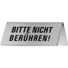 Tischaufsteller Graphic Line Text: Bitte nicht ber�hren