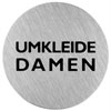 Piktogramm Graphic Line Text: Umkleide Damen