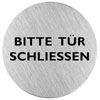 Piktogramm Graphic Line Text: Bitte T�r schlie�en
