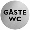 Piktogramm Graphic Line Text: G�ste WC