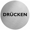 Piktogramm Graphic Line Text: Dr�cken