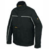 Arbeitsjacke, schwarz, verdeckter 2-Wege-Rei�verschluss,