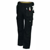 Arbeitshose, schwarz, klassischer Schnitt (Bootcut),