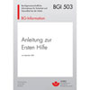 Fachliteratur Arbeitssicherheit BG-Brosch�re BGI 503 Anleitung zur Ersten Hilfe