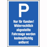 Parkplatzschilder, Parkschilder und Einschlagpfosten