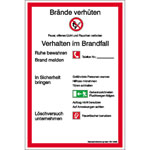 Brandschutzschilder, Aush�nge und Verhaltensregeln