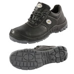 Sicherheitsschuhe Fu�schutz S2 WORTEC LENNY Halbschuh, schwarz, Sohle grau-schwarz,
