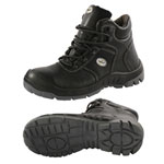 Sicherheitsschuhe Fu�schutz S2 WORTEC ACHIM Stiefel, schwarz, Sohle grau-schwarz,