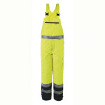 Warnschutzkleidung Warnschutzhosen PLANAM Warnschutz-Latzhose Winter, gelb-marine,