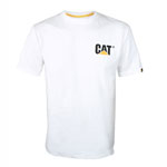 CATERPILLAR T-Shirt T-Shirt, wei� mit Logoaufdruck auf Brust und R�cken,