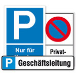 Kennzeichnung von Parkpl�tzen, Grundbesitz u.Freizeitanlagen