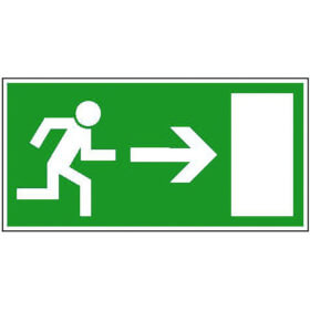 Rettungsschild Rettungsweg rechts
